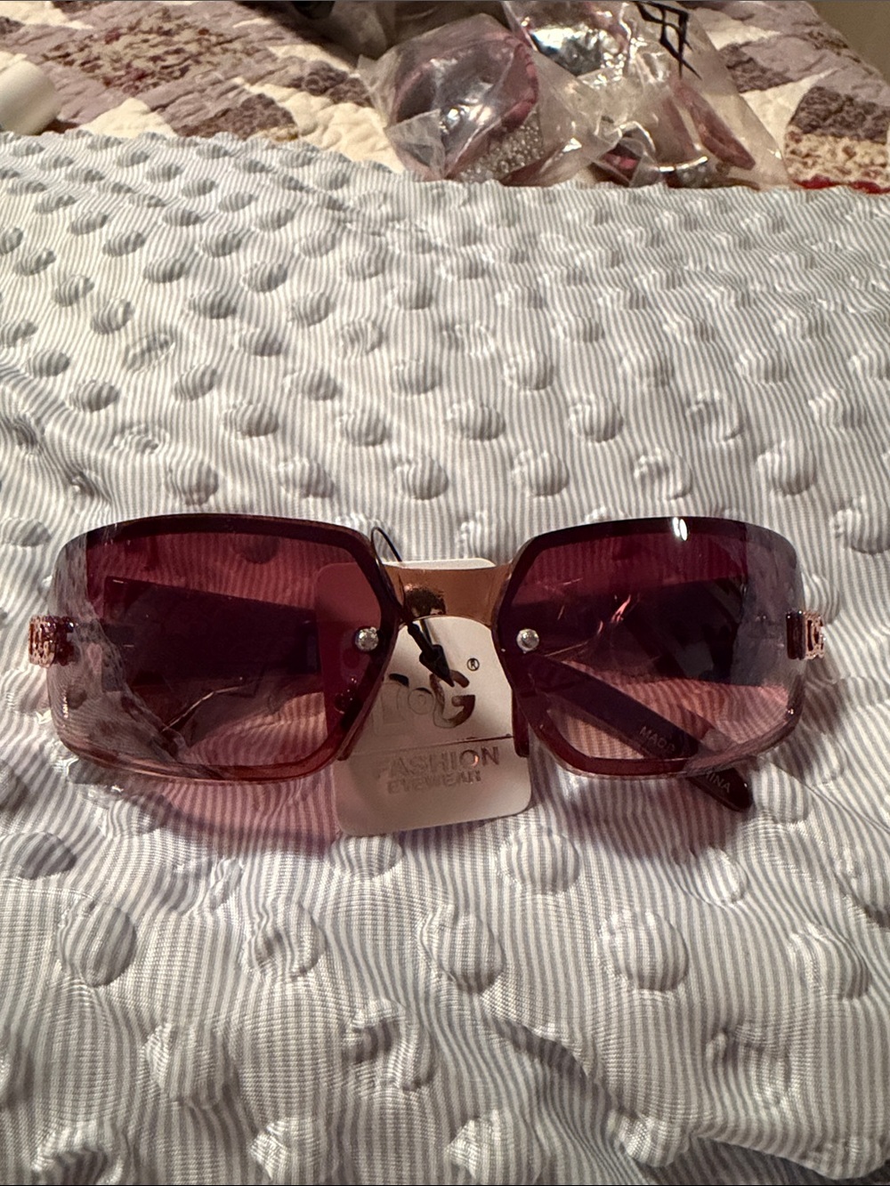 Women's Pinkish Brown Gradient Sunglasses